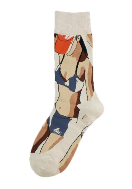 Custom High quality Design Happy  Colorful Jacquard Sox Design Socks Funny Socks Happy Man Socks