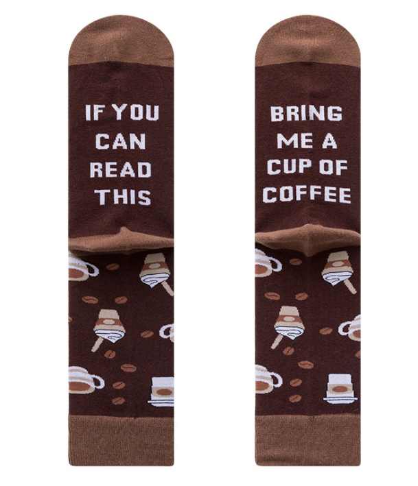 Custom High quality Design Happy  Colorful Jacquard Sox Design Socks Funny Socks Happy Man Socks