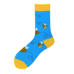 HJ Professional Design Happy Custom Colorful Jacquard Sox Design Socks Funny Socks Happy Man Socks