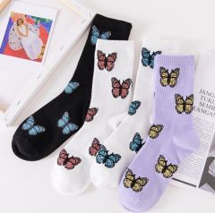 Wicking Sweat Breathable Socks Charming Love Strawberry Women Summer Winter Crew Socks