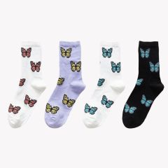 Wicking Sweat Breathable Socks Charming Love Strawberry Women Summer Winter Crew Socks