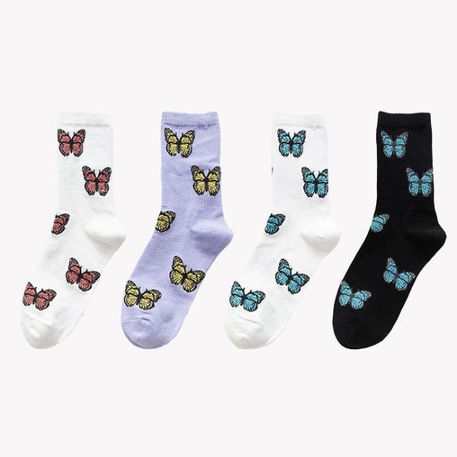 Wicking Sweat Breathable Socks Charming Love Strawberry Women Summer Winter Crew Socks
