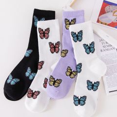 Wicking Sweat Breathable Socks Charming Love Strawberry Women Summer Winter Crew Socks