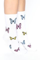 Wicking Sweat Breathable Socks Charming Love Strawberry Women Summer Winter Crew Socks