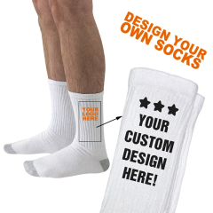 Wholesale OEM Designer Custom Design Colorful Business Crew Socks Custom Bamboo Cotton Black Funny Sock Men