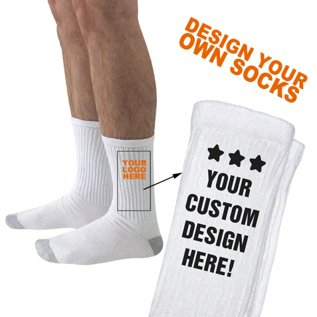 Wholesale OEM Designer Custom Design Colorful Business Crew Socks Custom Bamboo Cotton Black Funny Sock Men