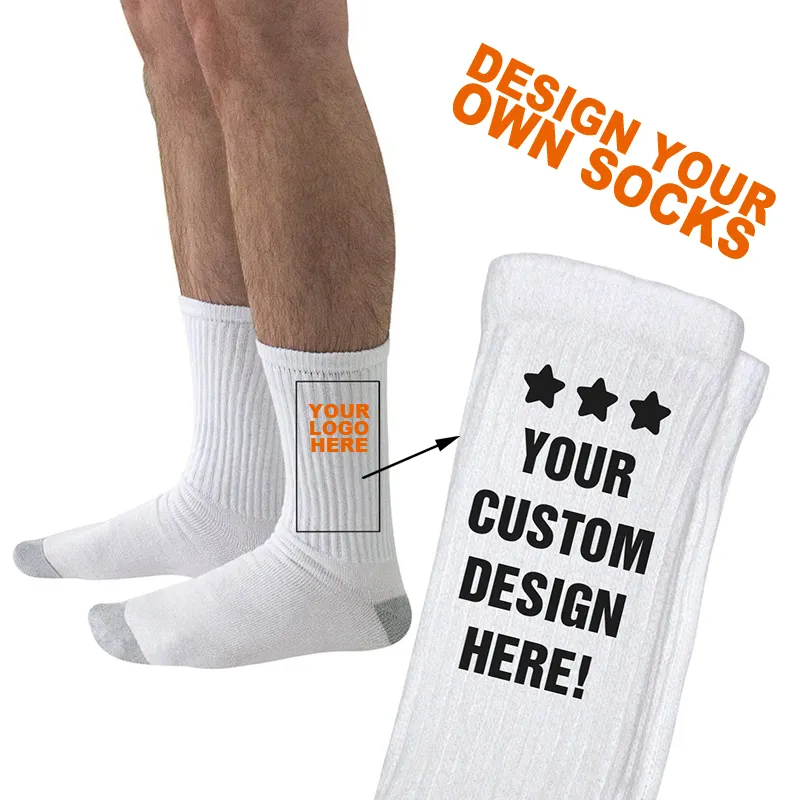 Charming Sporty Wholesale Popular Solid Color Hip Hop Street Fashion Pure Colors Sports Letter Logo Jacquard Cotton Socks