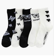 Wholesale Popular Solid Color Hip Hop Street Fashion Pure Colors Sports Letter Logo Jacquard Cotton Socks