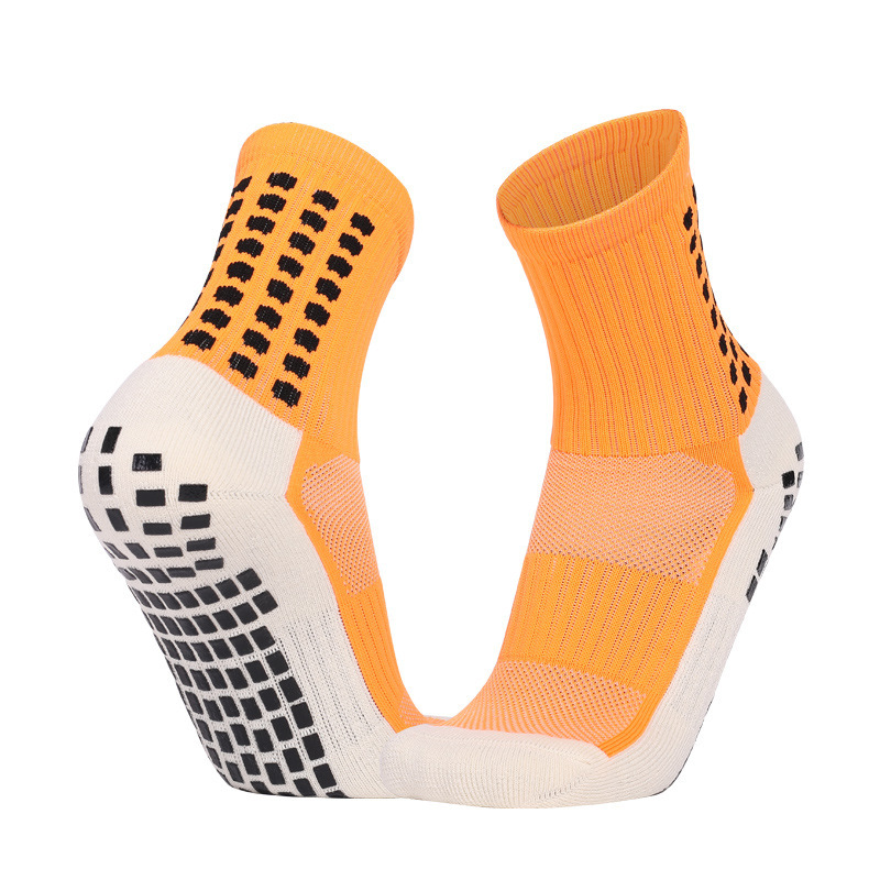 New Arrival Wholesale Indoor Terry Skate Yoga Socks Mid Calf Cotton Grip Anti Slip Pilates Socks for Unisex