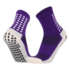 New Arrival Wholesale Indoor Terry Skate Yoga Socks Mid Calf Cotton Grip Anti Slip Pilates Socks for Unisex