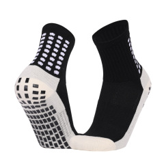 New Arrival Wholesale Indoor Terry Skate Yoga Socks Mid Calf Cotton Grip Anti Slip Pilates Socks for Unisex