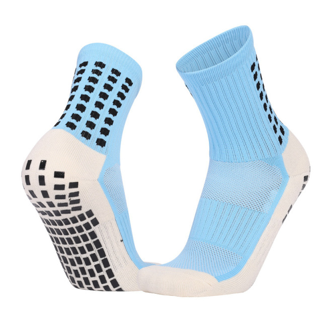New Arrival Wholesale Indoor Terry Skate Yoga Socks Mid Calf Cotton Grip Anti Slip Pilates Socks for Unisex