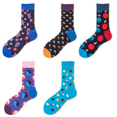2026 High quality Design Happy  Colorful Jacquard Sox Design Socks Funny Socks Happy Man Socks