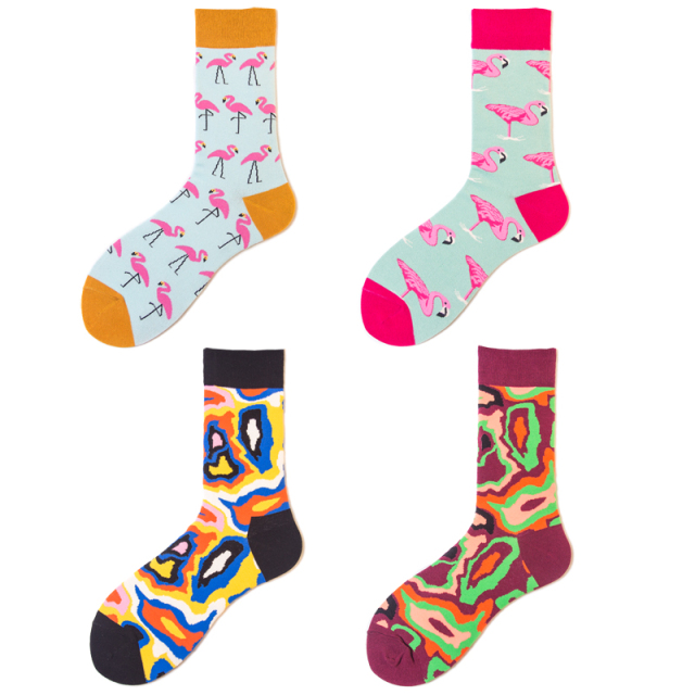 2026 High quality Design Happy  Colorful Jacquard Sox Design Socks Funny Socks Happy Man Socks