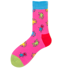 2026 High quality Design Happy  Colorful Jacquard Sox Design Socks Funny Socks Happy Man Socks