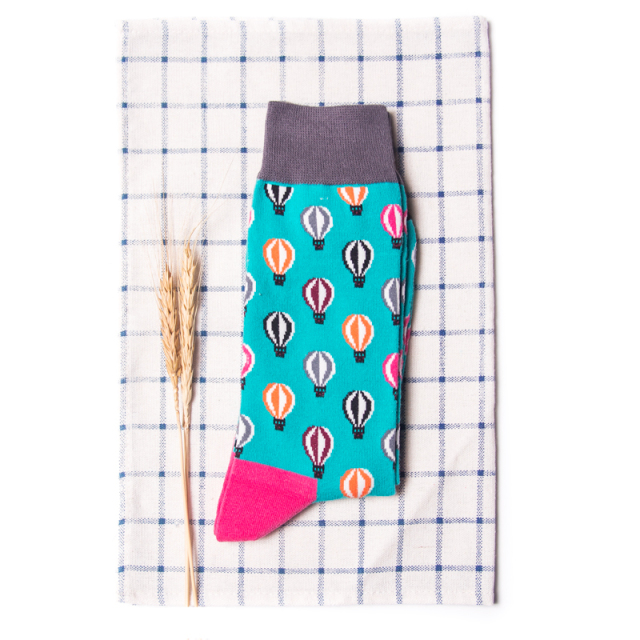 HJ High quality Design Happy  Colorful Jacquard Sox Design Socks Funny Socks Happy Man Socks