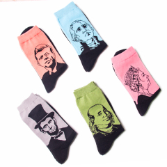 2026 High quality Design Happy  Colorful Jacquard Sox Design Socks Funny Socks Happy Man Socks