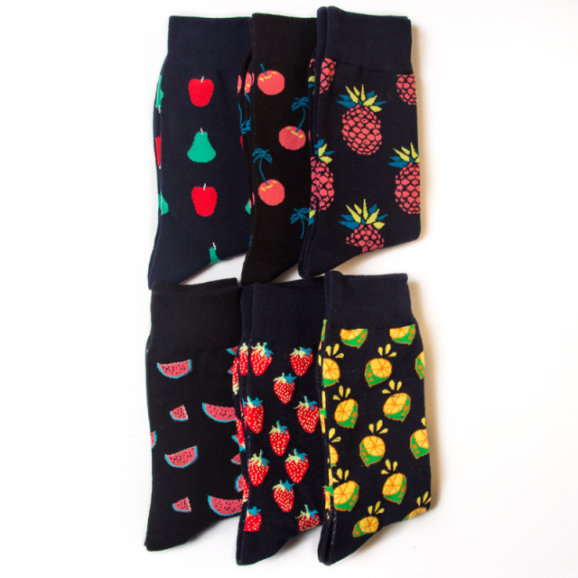 2026 High quality Design Happy  Colorful Jacquard Sox Design Socks Funny Socks Happy Man Socks