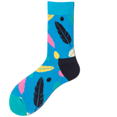 High quality Design Happy  Colorful Jacquard Sox Design Socks Funny Socks Happy Man Socks