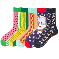 2026 High quality Design Happy  Colorful Jacquard Sox Design Socks Funny Socks Happy Man Socks