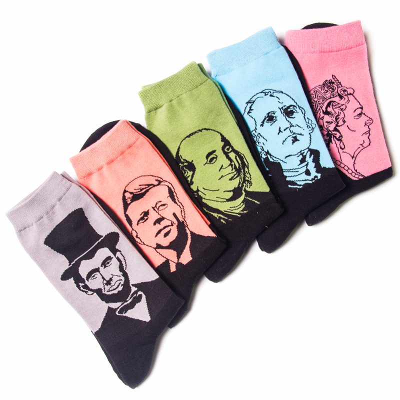 2026 High quality Design Happy  Colorful Jacquard Sox Design Socks Funny Socks Happy Man Socks