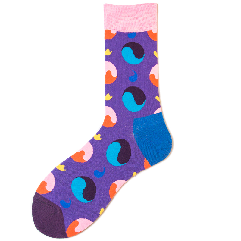 2026 High quality Design Happy  Colorful Jacquard Sox Design Socks Funny Socks Happy Man Socks