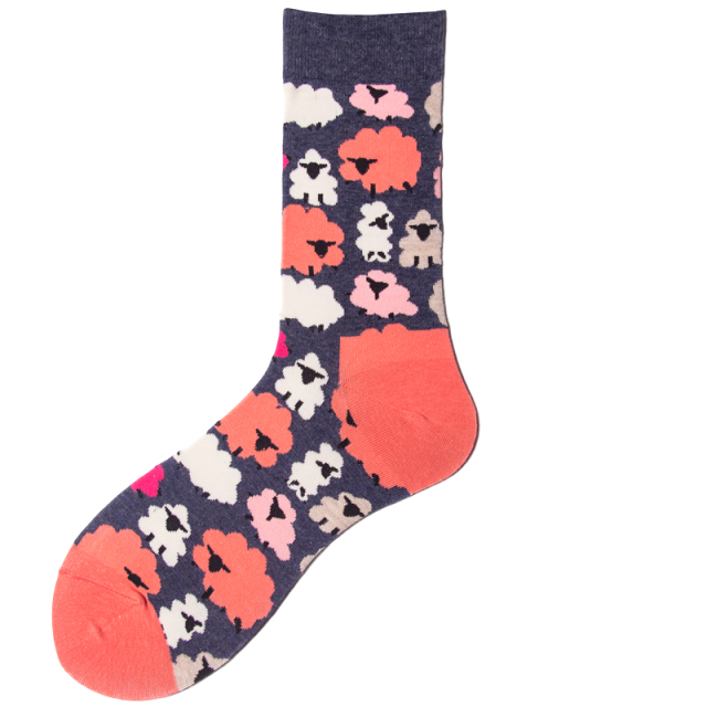High quality Design Happy  Colorful Jacquard Sox Design Socks Funny Socks Happy Man Socks