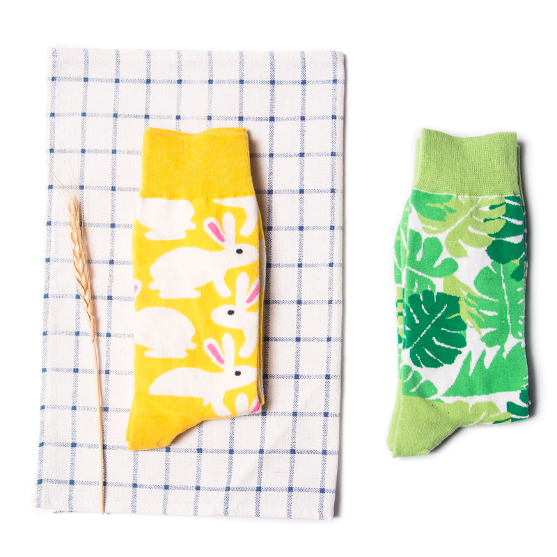 High quality Design Happy  Colorful Jacquard Sox Design Socks Funny Socks Happy Man Socks