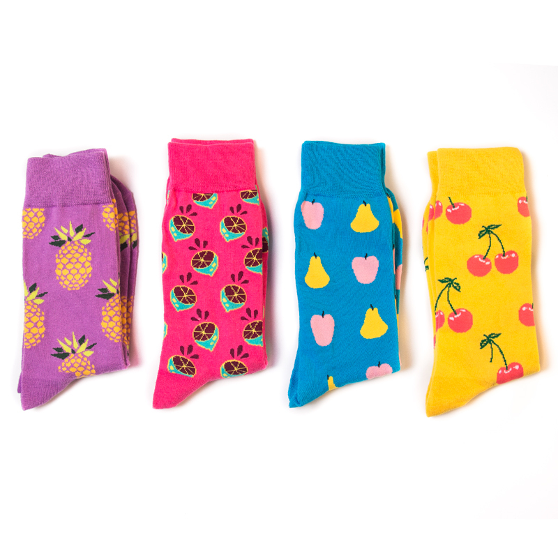 2026 High quality Design Happy  Colorful Jacquard Sox Design Socks Funny Socks Happy Man Socks