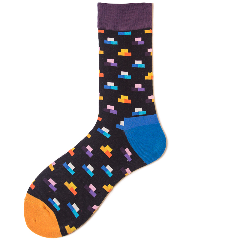 2026 High quality Design Happy  Colorful Jacquard Sox Design Socks Funny Socks Happy Man Socks