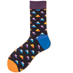 2026 High quality Design Happy  Colorful Jacquard Sox Design Socks Funny Socks Happy Man Socks