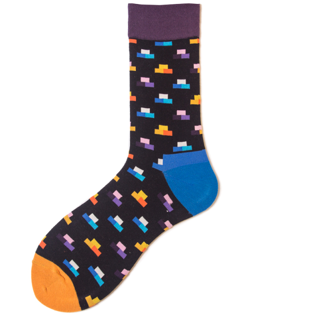 2026 High quality Design Happy  Colorful Jacquard Sox Design Socks Funny Socks Happy Man Socks
