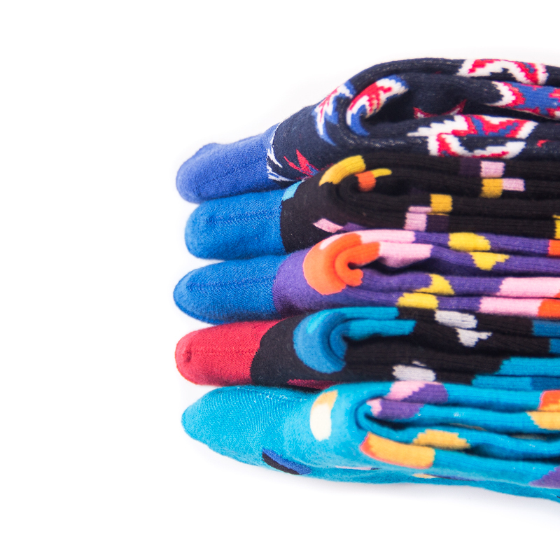 2026 High quality Design Happy  Colorful Jacquard Sox Design Socks Funny Socks Happy Man Socks