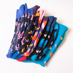 2026 High quality Design Happy  Colorful Jacquard Sox Design Socks Funny Socks Happy Man Socks
