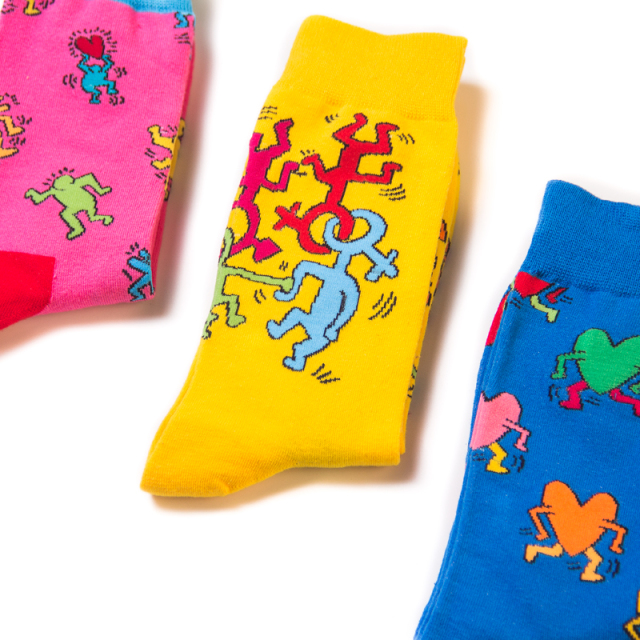 2026 High quality Design Happy  Colorful Jacquard Sox Design Socks Funny Socks Happy Man Socks