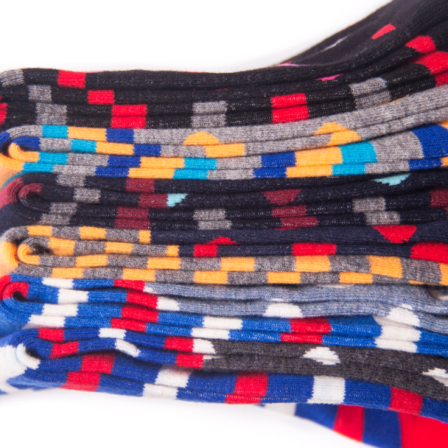 2026 High quality Design Happy  Colorful Jacquard Sox Design Socks Funny Socks Happy Man Socks
