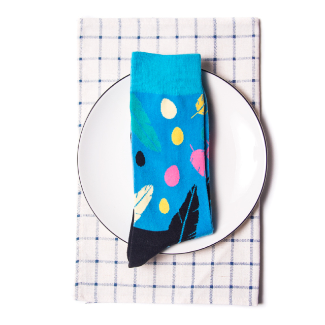 High quality Design Happy  Colorful Jacquard Sox Design Socks Funny Socks Happy Man Socks