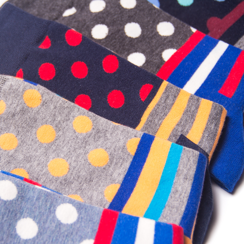 2026 High quality Design Happy  Colorful Jacquard Sox Design Socks Funny Socks Happy Man Socks
