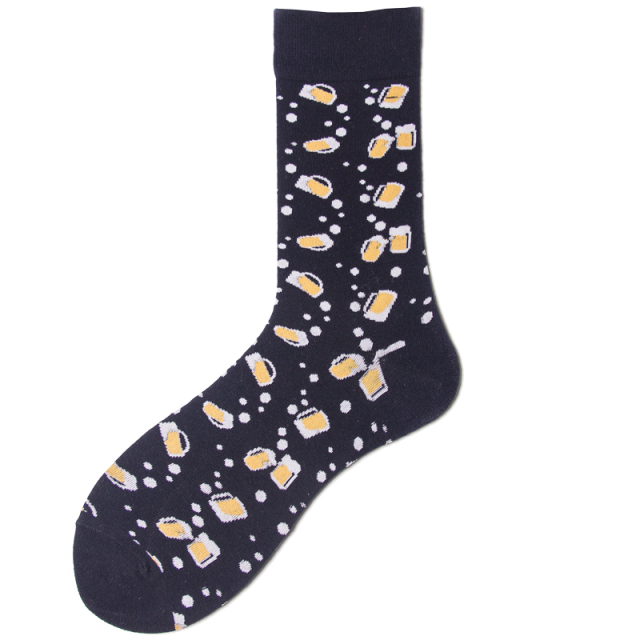2026 High quality Design Happy  Colorful Jacquard Sox Design Socks Funny Socks Happy Man Socks