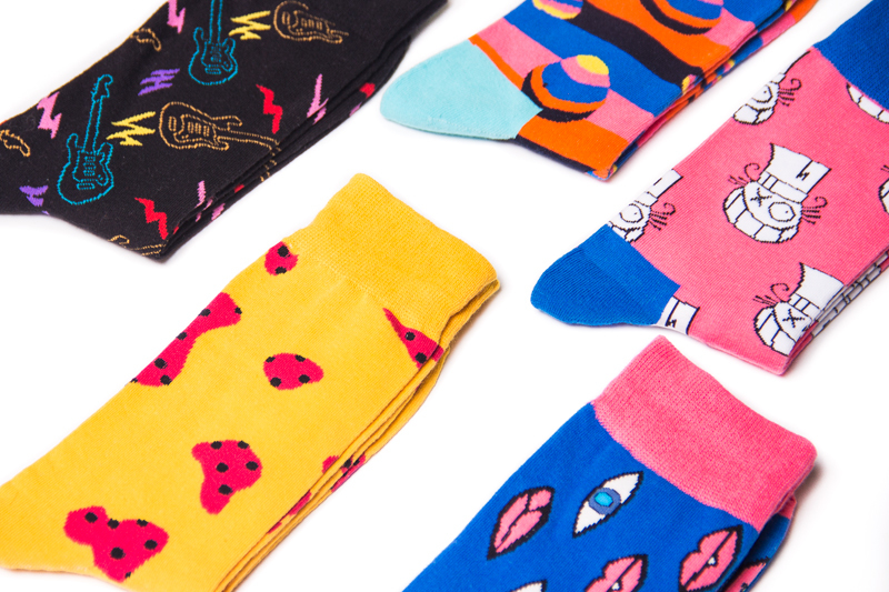 2026 High quality Design Happy  Colorful Jacquard Sox Design Socks Funny Socks Happy Man Socks