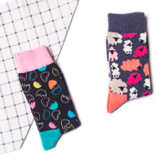 High quality Design Happy  Colorful Jacquard Sox Design Socks Funny Socks Happy Man Socks