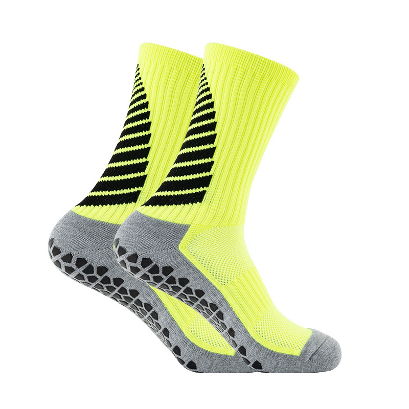 Terry Skate Yoga Socks Mid Calf Cotton Grip Anti Slip Pilates Socks for Unisex Arrival Wholesale Indoor