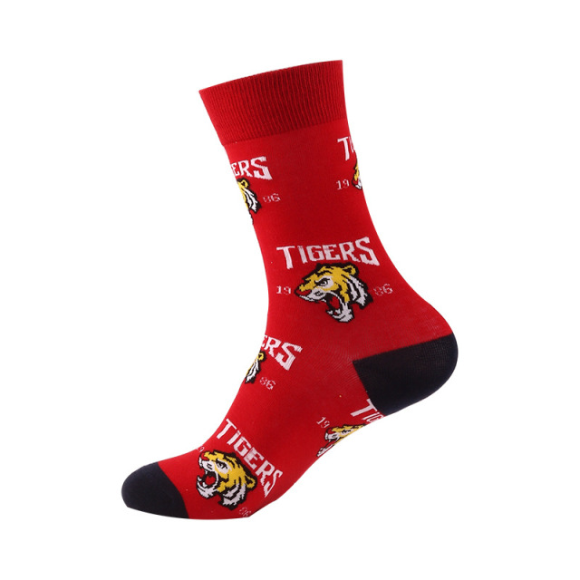 2026 new happy socks Solid Color Hip Hop Street Fashion Pure Colors Sports Letter Logo Jacquard Cotton Socks