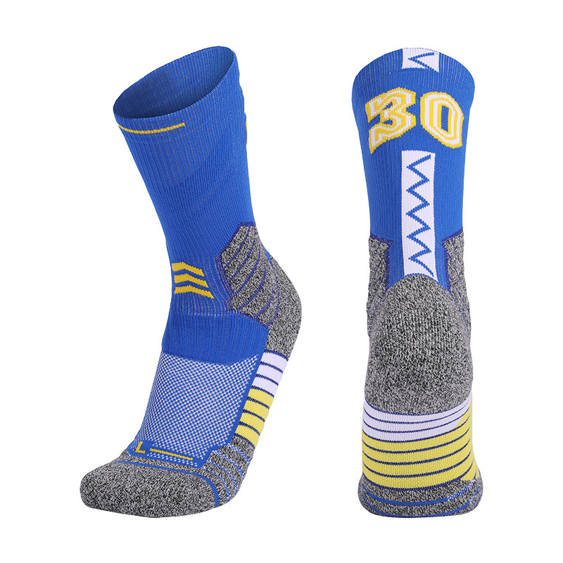 2026 New Arrival Wholesale Indoor Terry Skate Yoga Socks Mid Calf Cotton Grip Anti Slip Pilates Socks for Unisex