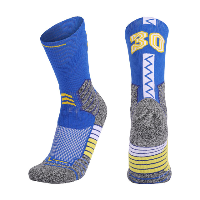 2026 New Arrival Wholesale Indoor Terry Skate Yoga Socks Mid Calf Cotton Grip Anti Slip Pilates Socks for Unisex