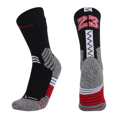 2026 New Arrival Wholesale Indoor Terry Skate Yoga Socks Mid Calf Cotton Grip Anti Slip Pilates Socks for Unisex