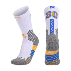 2026 New Arrival Wholesale Indoor Terry Skate Yoga Socks Mid Calf Cotton Grip Anti Slip Pilates Socks for Unisex