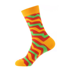 2026 new happy socks Solid Color Hip Hop Street Fashion Pure Colors Sports Letter Logo Jacquard Cotton Socks