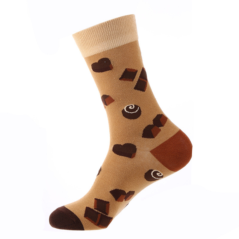 2026 new happy socks Solid Color Hip Hop Street Fashion Pure Colors Sports Letter Logo Jacquard Cotton Socks