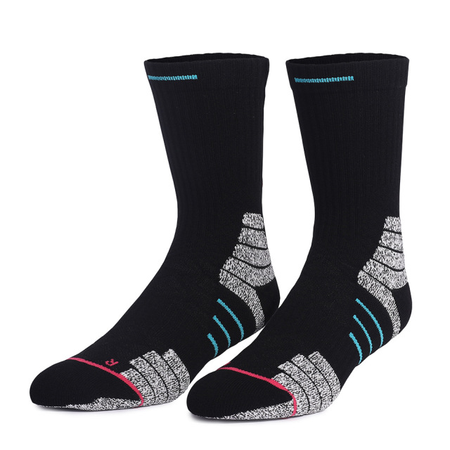 Wholesale Indoor Terry Skate Yoga Socks Mid Calf Cotton Grip Anti Slip Pilates Socks for Unisex 2026 New Arrival